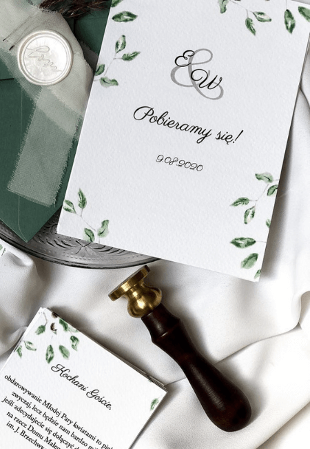 Zielone listki Design Your Wedding
