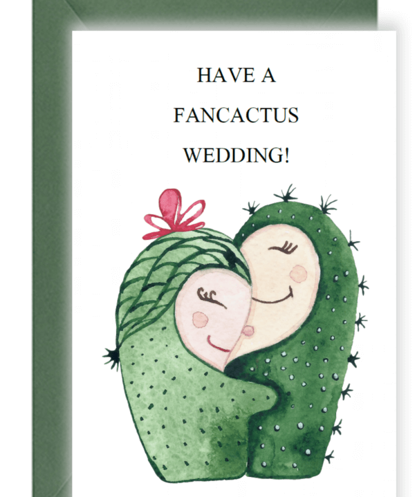 Kartka na ślub Kaktusy Design Your Wedding