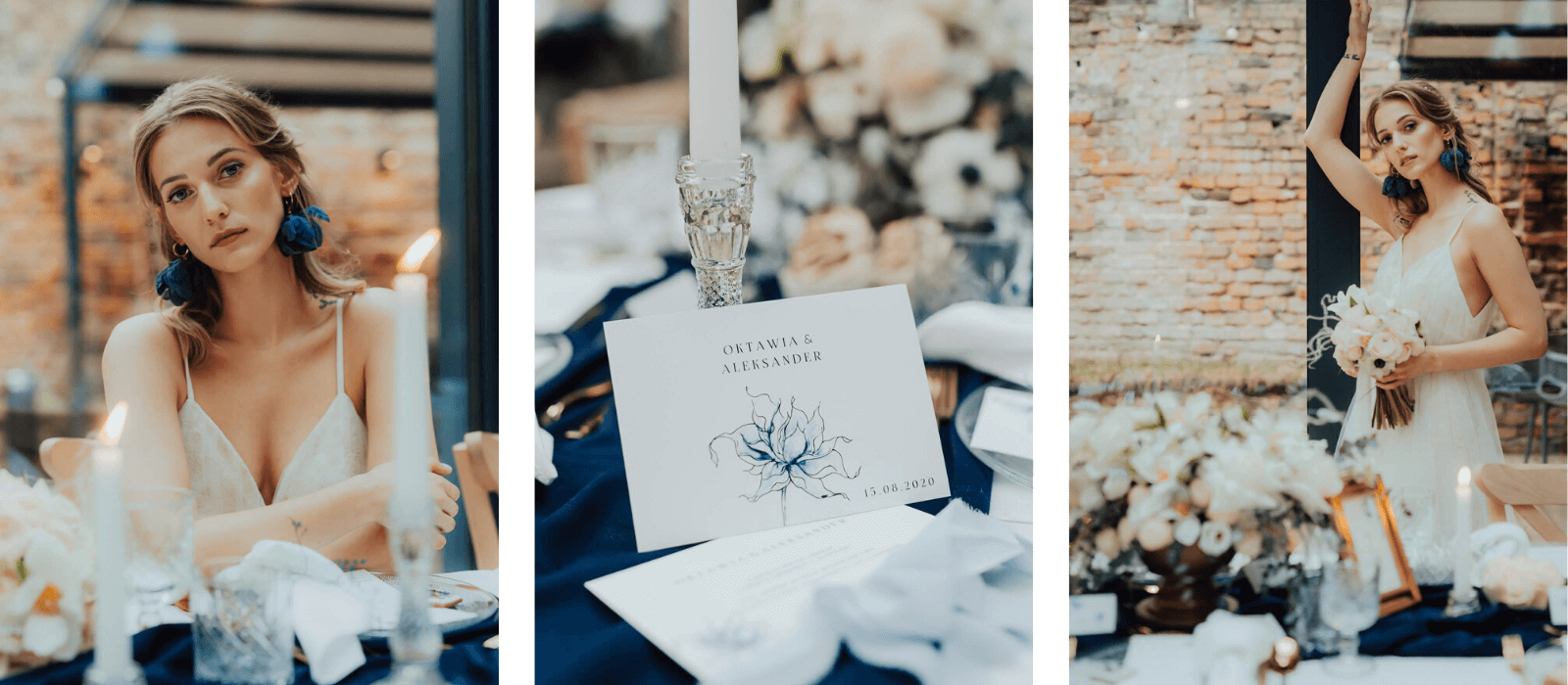 stylizowana sesja ślubna clasic blue design your wedding magazyn wesele