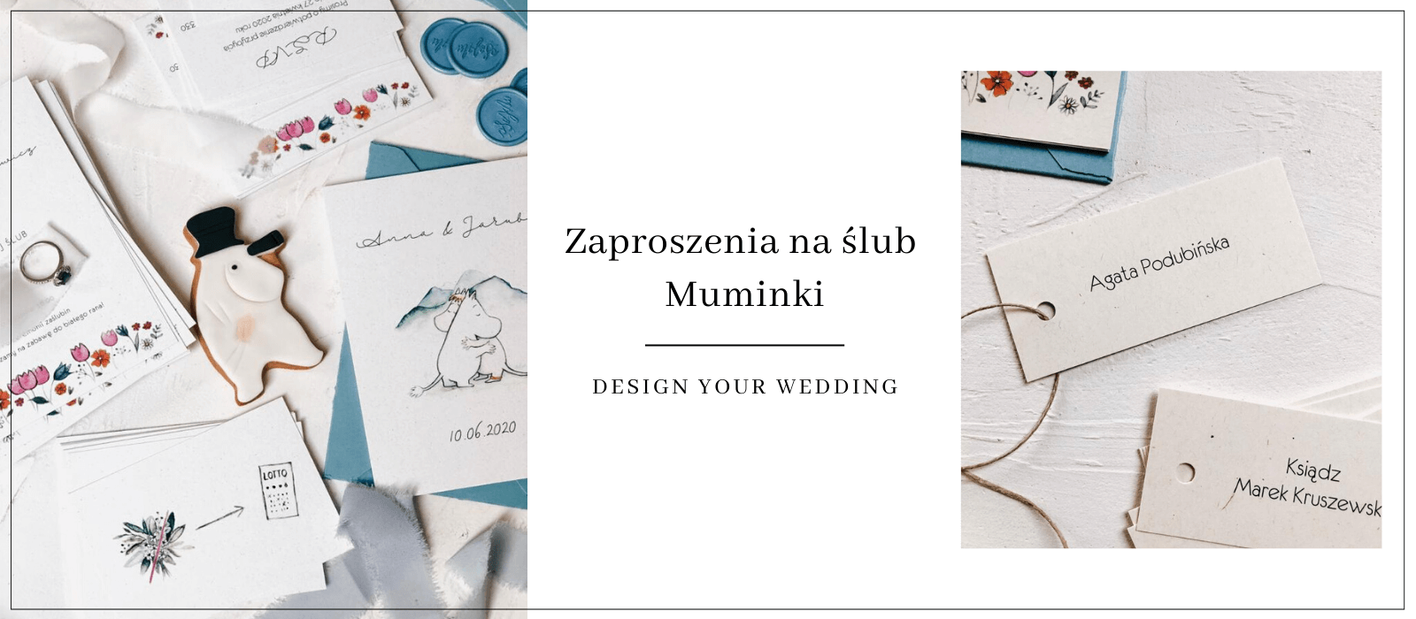 Muminki zaproszenia ślubne Design Your Wedding