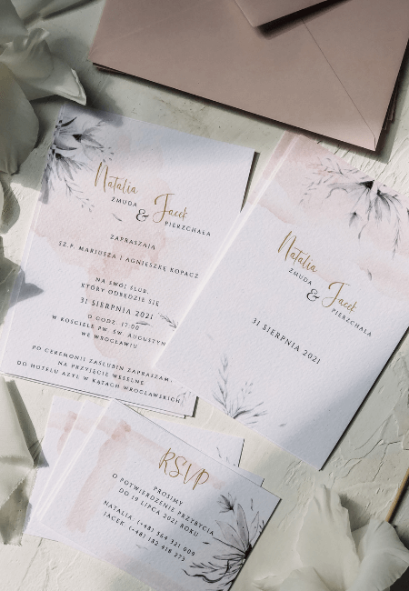 zaproszenia ślubne classic rose / Design Your Wedding