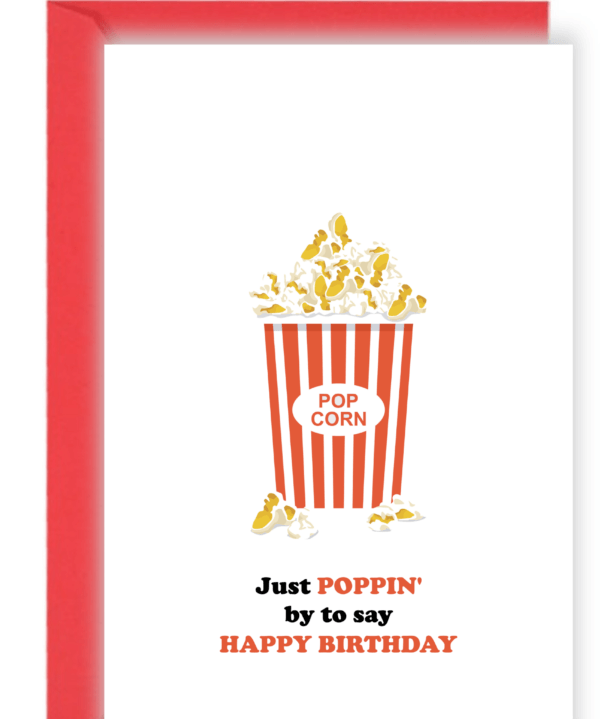 Kartka na urodziny Popcorn Design Your Wedding