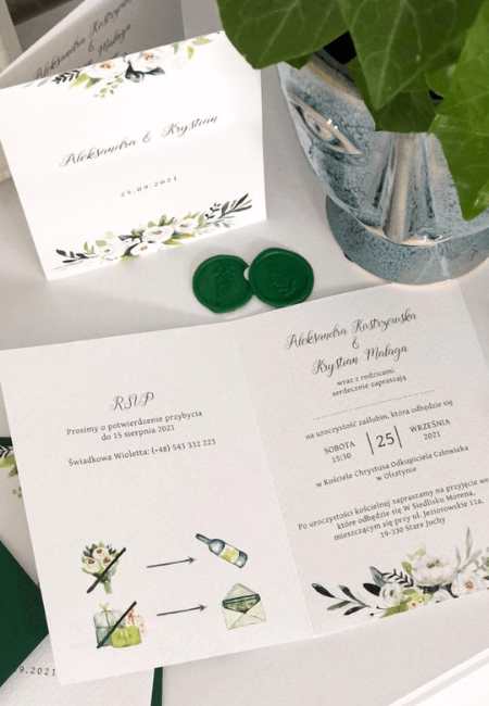 Białe kwiaty Design Your Wedding