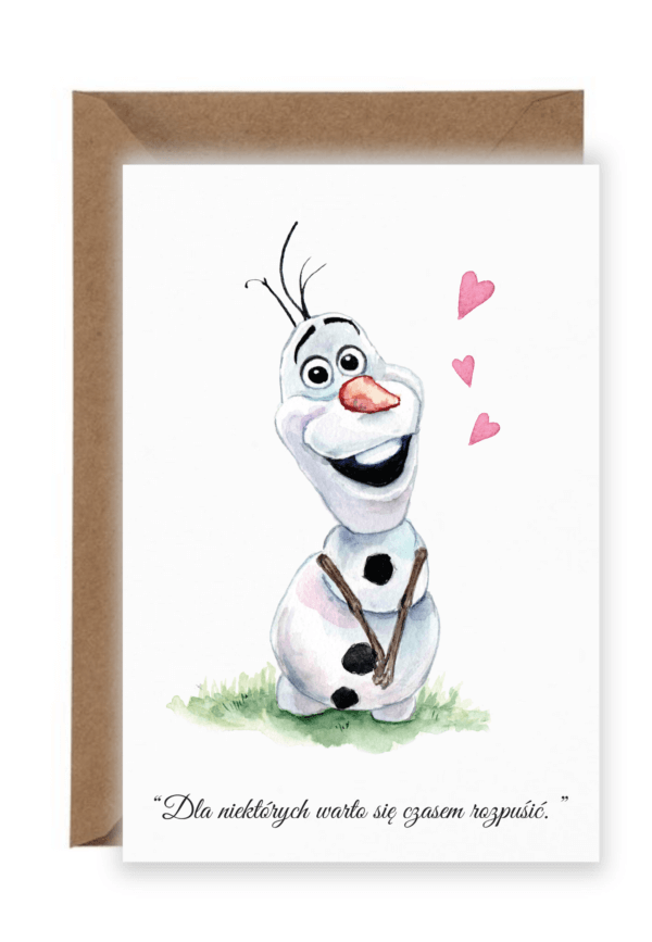 Kartka na urodziny Olaf Design Your Wedding