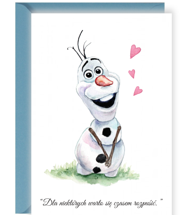 Kartka na walentynki OLAF Design Your Wedding