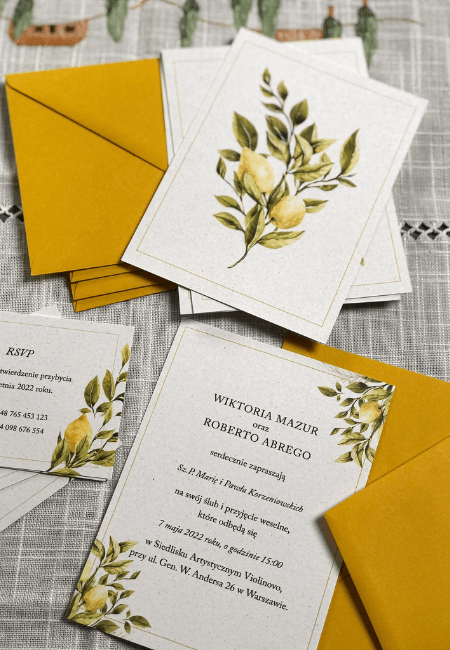 Zaproszenia ślubne Cytrynki 2.0 Design Your Wedding (1)