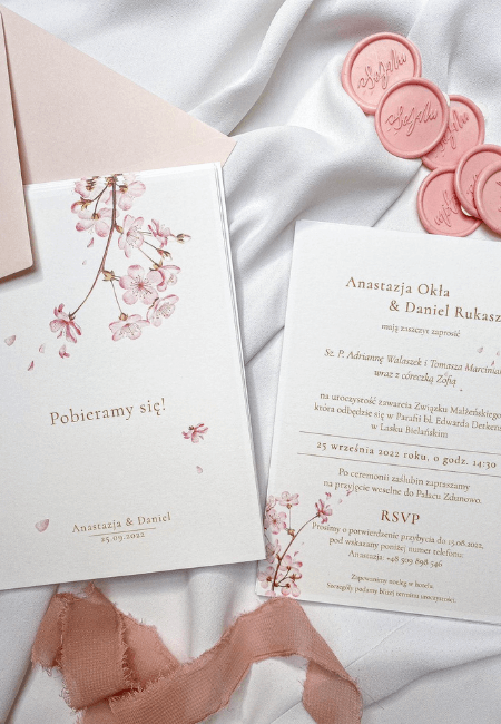 Zaproszenia ślubne Sakura Design Your Wedding